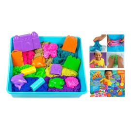 Slimysand Slimygloop Slime Sand Arena Moldeable Horizon C/ Accesorios. Color Azul