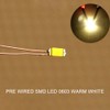 Miniature 0.1mm Copper Wire Wire SMD 0603 Chip LED Warm