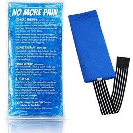 Compresa Fría de Gel Frío y Calor Ice Pack Reutilizable Banda Ajustable Gel flexible que sigue moldeandose aun congelado. Funda con banda ajustable, apta para microondas y congelador