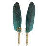 Feather Pen Retro British Style Sprinkled Gold Feather Business Fire