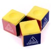 CUESOUL 3 PCS Billiard Chalk, Snooker Cue Chalk (Yellow)