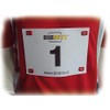 It's Running BibBits Magnetic Race Number Holder Runner Silver