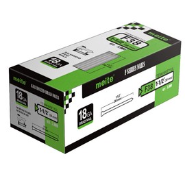 meite F38 18 Gauge 1-1/2 Inch Leg Length Galvanized Brad Nails Ideal for Upholstery, Trims, Molding, Woodworking 5,000 PCS/Box (1 Box)