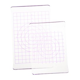 2pcs Acrylic Clay Roll Board Transparent Polymer Clay Plate with Round Corners for DIY Art Projects