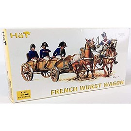 HAT INDUSTRIE HTI-8102 1/72 Napoleonic French Wurst Horse Drawn Wagon (w/4 Figures)