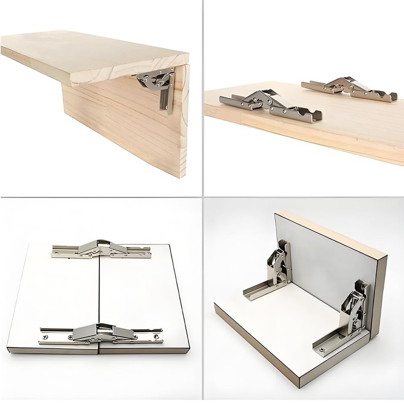 2 Piece 90 Degree Folding Hinge Hidden Bracket Hinge for