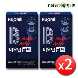 Huore Biotin Gold Pantothenic Acid Chromium Women Men 2-Month Supply High-Dose Biotin Vitamin B7 B6 B1 Zinc Folic Acid Selenium / 휴오레 비오틴 골드 판토텐산 크롬 여성 남성 2개월분 고함량 바이오틴 비타민B7 B6 B1 아연 엽산 셀렌
