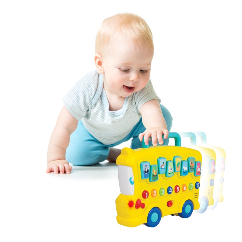 Winfun Animal Sounds Bus | Musical Pull Along Bus With