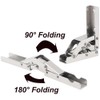 8 Pcs 180 Degree Folding Door, Folding Shelf Hinge, Hidden