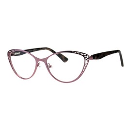 Womens Reading Glasses Magnified Readers Cateye Frame Spring Hinge Purple +2.25