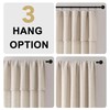 H.VERSAILTEX Extra Long Linen Curtains 108 Inches Set of 2