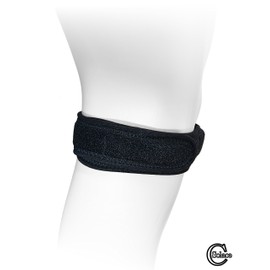 Solace Care Patella Knee Strap Support - Adjustable Jumper/Runner Knee Strap Brace - Patella Tracking Wrap - Irritated Kneecap - for Training, Exercise, Running, Sports, Cho-Pat Knee Wrap - Unisex