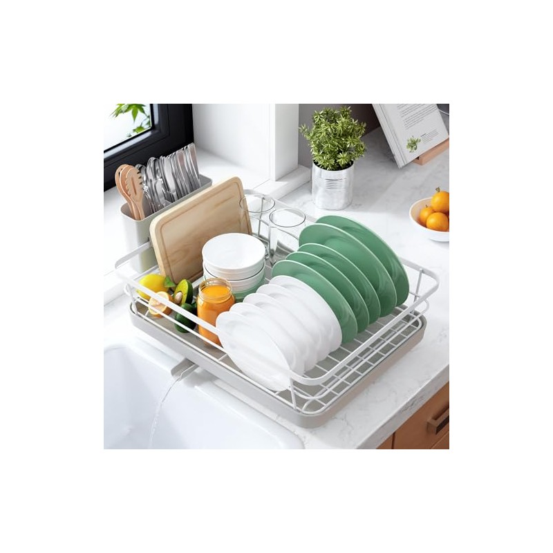 Kitsure Dish Drying Rack for Kitchen Counter, Stainless Steel Sink