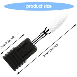 Sibba 5 Stück Keramik Nagelbohrer Set in Maisform Profi 3/32-Zoll Nagelfräser Bits Maniküre Pediküre Bohrer Nagelfeilenmaschine Schleifkörper Schleifkopf Aufsatz Filz-Polierer zum Formen und Entfernen