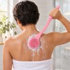 Silicone Back Scrubber for Shower – Long Handle Bath Body