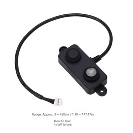 Ultrasonic Distance Sensor DC 3.3 V to 5 V Waterproof Ultrasonic Sensor Parking Occupancy Vehicle Detector UART Automatic 3 to 450 cm