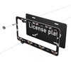 Delerain Funny Honey Bee 2Pcs License Plate Frame, Aluminum Metal
