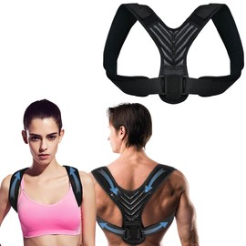 WUMZIRA Back Straightener, Back Strap Posture Corrector Back Men & Women Back Support Belt for Shoulder Strap Posture Correction Straight Back Straightener for Prevents Effectively Humpback Relieves