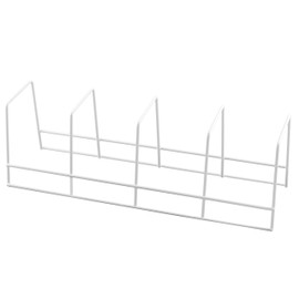 Ybm Home 4 Section Plate Rack Helper Shelf Organizer White 2551 (1, 4 Section Plate Rack)