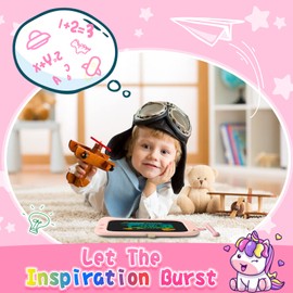 ORSEN Girls Toys for 3 4 5 6 7 8 Year Old Girls Boys, LCD Writng Tablet Unicorn Doodle Board, Unicorn Gifts for Girls 8.5inch Drawing Pad for Kids, Birthday Unicorn Toys Gifts for Girls (Pink)