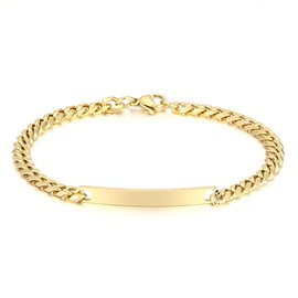 Zysta Medical ID Tag Linke Bracelet Adjustable Stainless Steel Identity Tags Twist Chain Bracelets