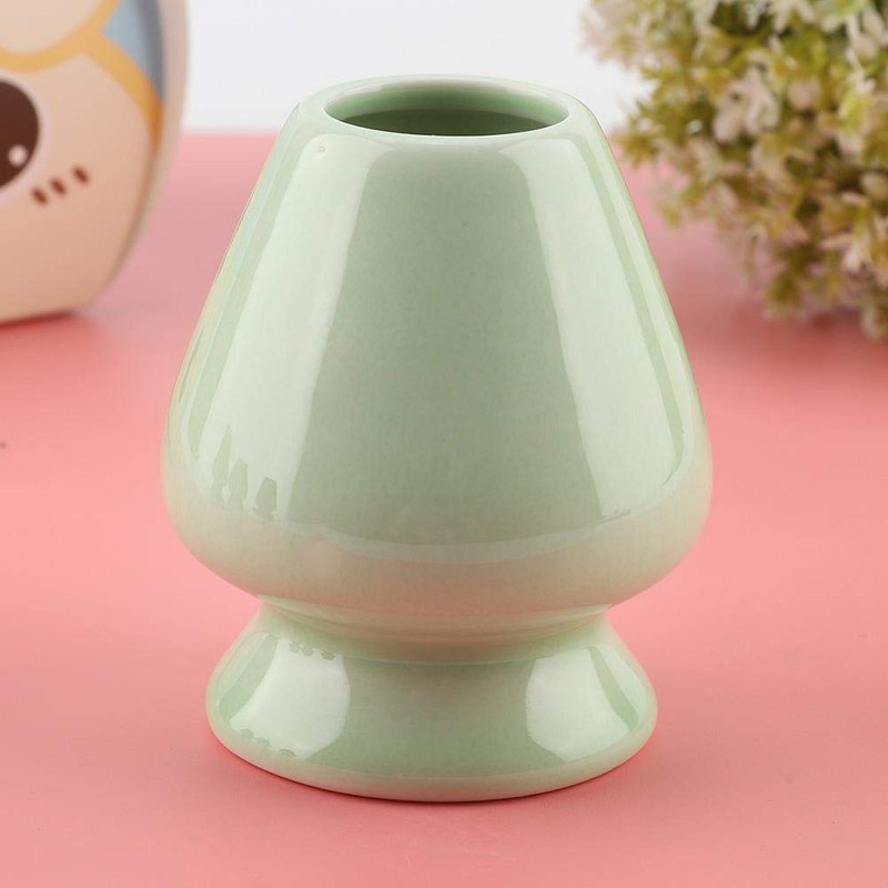 Samfox Chasen Holder, Matcha Whisk Stand, Ceramic Holder for Bamboo