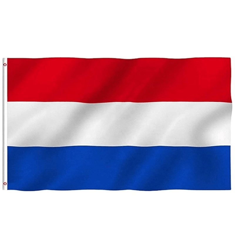 OZSENFLINT Netherlands Flag with Brass Eyelets 90 x 150 cm