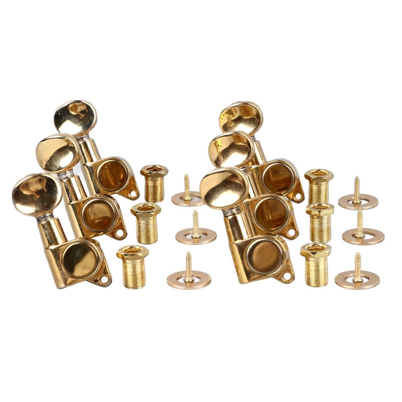 6Pcs Full Closed Guitar Tuning Key Accurate Fast Operation Stable