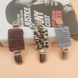 6Pcs Vintage Sweater Clip Scarf Cardigan Securing Leopard Print Clip Set Shirt Dress Back Cinch Coat Shawl Clasps for Women Mother Friend Retro Jewelry Gift-B red Gray