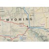 Wyoming Physical Map - 16.5 x 18.8 Inches - Paper