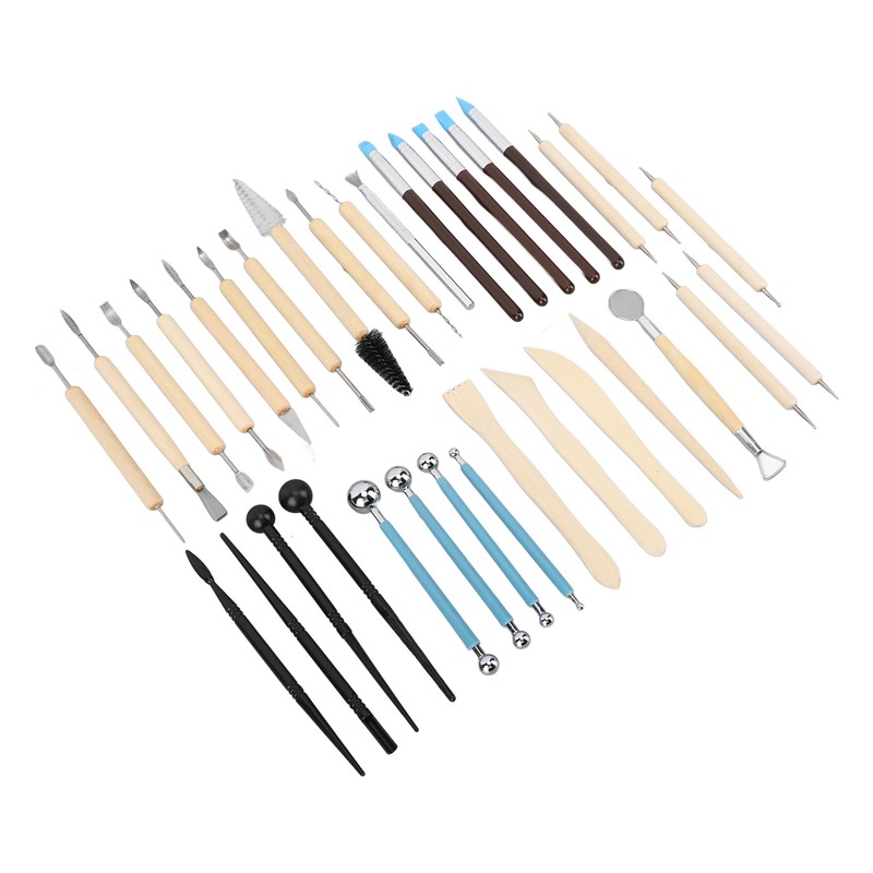 36Pcs Pottery Clay Sculpting Tools Kit Set Ceramic Carving Sculpting