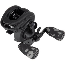 Abu Garcia MAX X BLACK OPS Casting Reel, Fishing Reel, Low Profile Baitcast Reels, Predator Fishing, Pike, Perch, Zander, Unisex, Black, LP | Left Hand