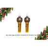 2 Count Hand Blown Glass Microphone Christmas Ornaments for Christmas