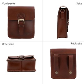 Gusti Cadel E. Bicycle Bag Leather Handlebar Bag Shoulder Bag Belt Bag Bum Bag Women Men Bicycle Accessories Leather Bag Brown