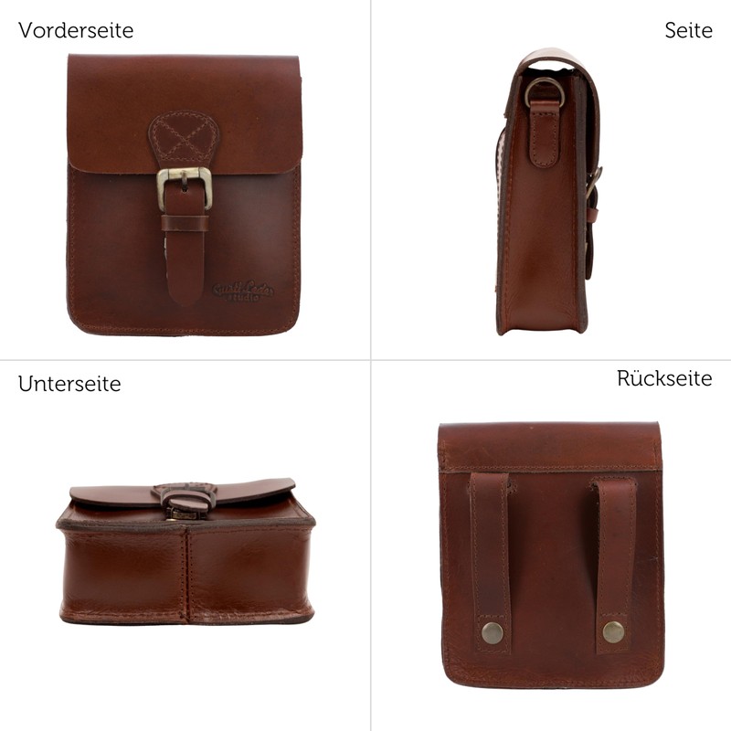 Gusti Cadel E. Bicycle Bag Leather Handlebar Bag Shoulder Bag