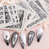40pcs/set Lace Flower Flower Nail Seal Water Nail Seal Gel