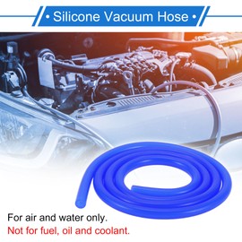 VekAuto 1 Pcs Silicone Vacuum Tubing Hose 5Ft 3/16" 4mm ID 2mm Thickness Automotive Vacuum Line High Temperature Blue 130PSI Max Pressure