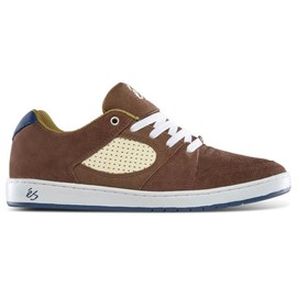 Es Skateboard Shoes Accel Slim Brown/Tan/Blue Size 11