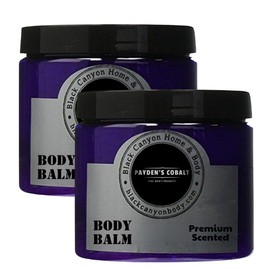 Payden's Cobalt Bay Rum For Men Scented Body Balm with Jojoba Oil, 16 Oz (2 Pack)
