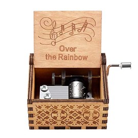 Caja de Música Sobre el Arcoíris de Muzero - Regalo para Esposa, Marido, Novio, Novia, Mujeres, Regalos para Cumpleaños, San Valentín, Aniversario, Na