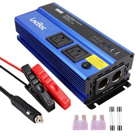 Power Inverter 12v to 110v 1000w: 1000 Watt Dc to Ac Converter Battery Inverters for Car Charger Adapter with Outlet Plug - Inverter with Cigarette Lighter for Car Truck Vehicles Rv Boat Home Auto