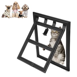Pet Door for Screen Door, Pet Screen Door, Outside Size 18.1" x13.8”x0.59, Magnetic Self-Closing Screen Doors for Small & Medium Cat Dog Freely Entry and Exit Cat and Dog Door for Screen Door(Small)