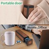 TOMSKYE Pull-Out Pill Case, Premium Leather Portable Pill Case, Dustproof,