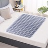 Silver Luxury Waterproof Mat Pad for Adult Patient Care M gray check 80x120