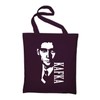 Styletex23 Franz Kafka Jute Bag Cotton Bag, bordeaux