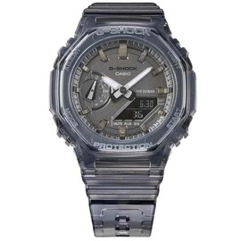 Casio GMA-S2100SK-1AER Unisex Quartz Watch, 42.80 mm Case Size with Grey Analogue Dial and Grey Plastic/Resin Bracelet, gray, Bracelet