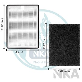 LV-H126 Replacement Filter Compatible with LEVOIT LV-H126 Air Purifier (Part# LV-H126-RF) - 1 Pack True HEPA Filters + 4 Activated Carbon Pre-Filters, 3-Stage Filtration