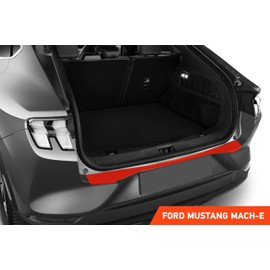 Luxshield Car Bumper Protector Set for Ford Mustang Mach-E I 2021-2024 - Rear Bumper guards for cars, anti scratch, Paint Protection For Sill - Transparent
