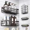 EUDELE 5-Pack Rustproof Stainless Steel Shower Caddy – No Drill