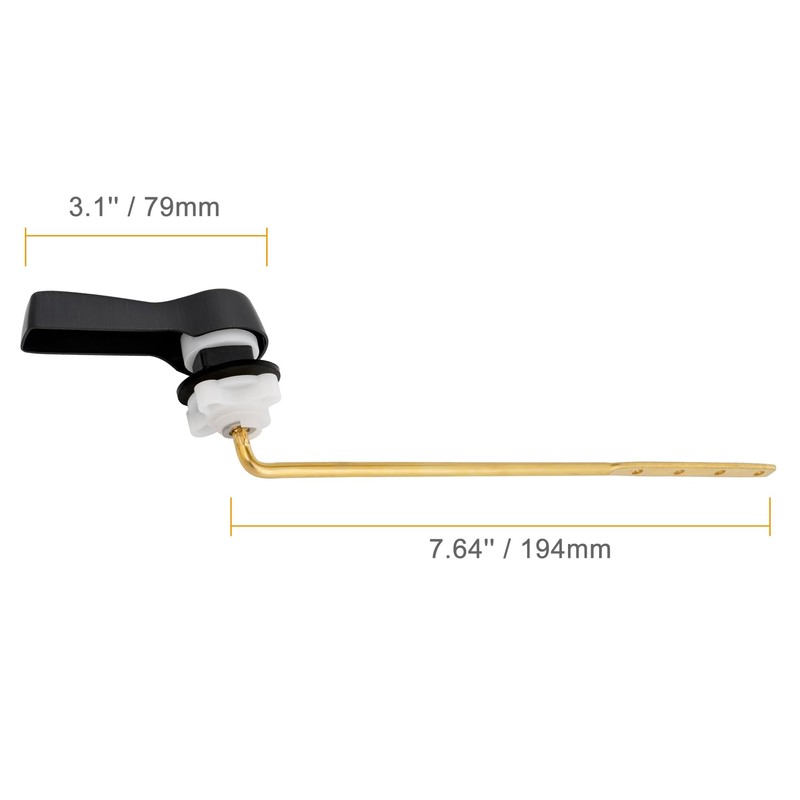 Hibbent 2 Pack Universal Front Mount Toilet Handle Tank Flush